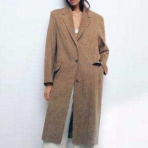 ZARA | brown thread trench coat